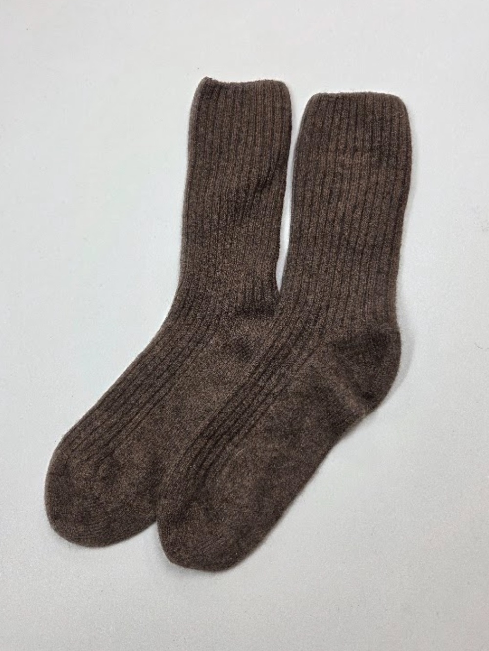 NWOT QUINCE Cashmere Trouser Sock XS/Small Brown 8249